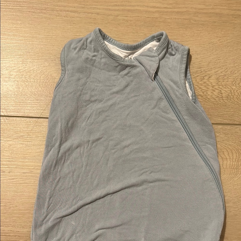 Sleeveless Gray Baby Sleep Sack kyte baby